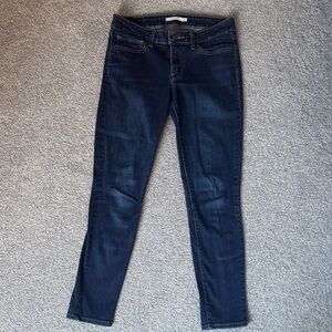 Levi's Women's Dark Blue 711 Skinny Jeans